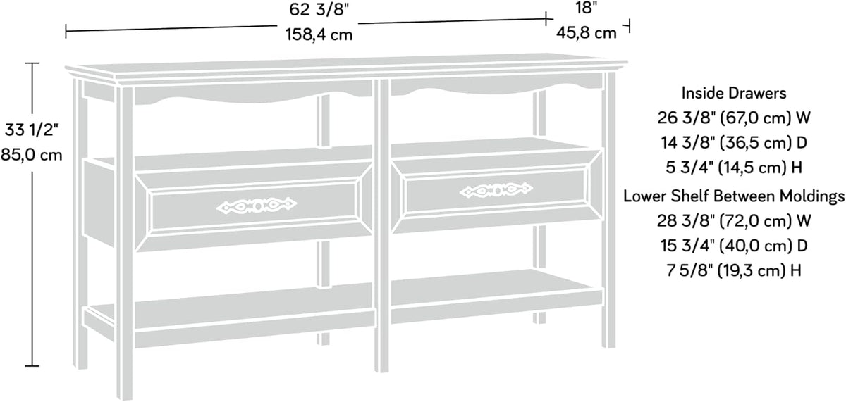 Cafe Entertainment Console, Orchard Oak Finish Q481678