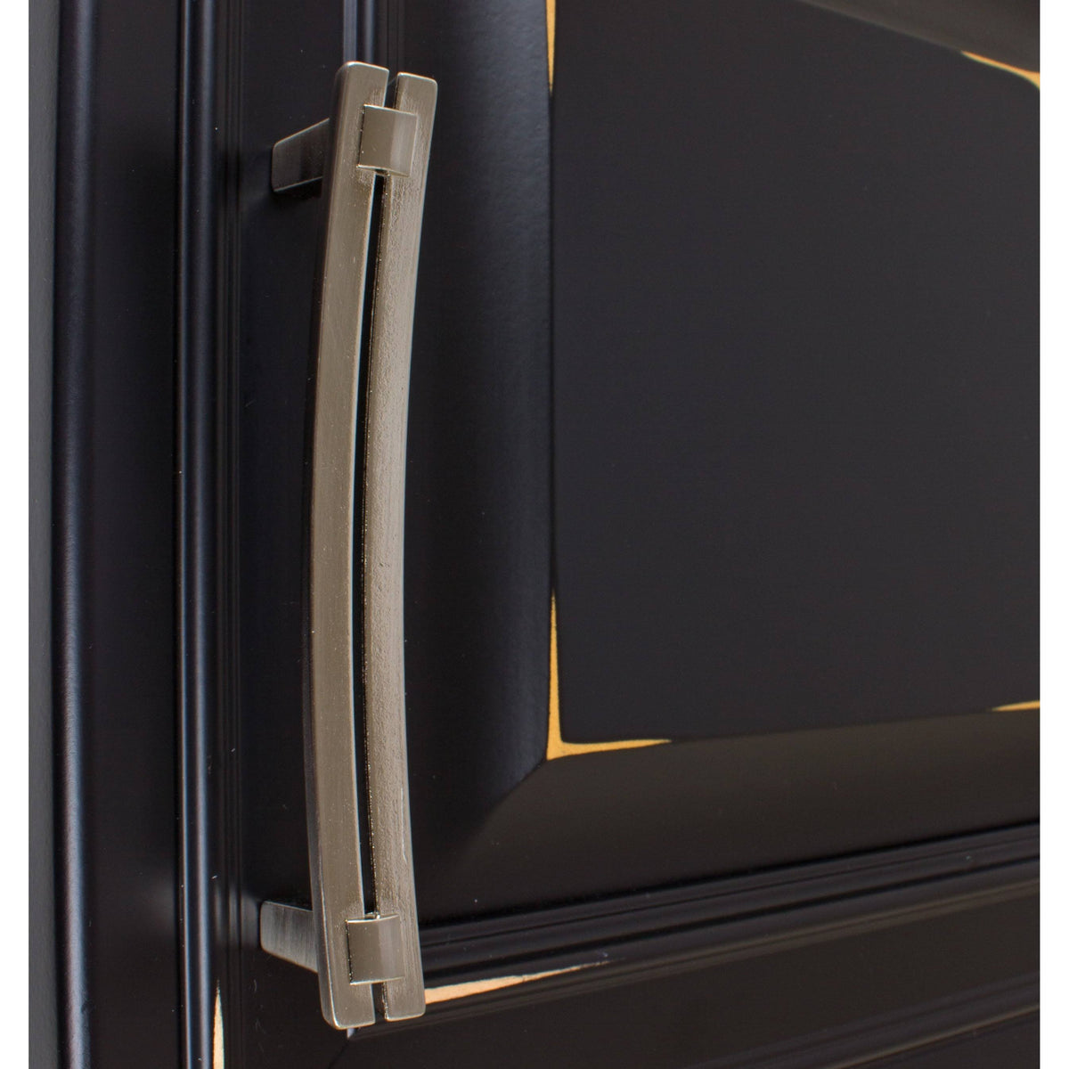 5-Inch Curved Double Bar Satin Nickel Cabinet Pulls W519661