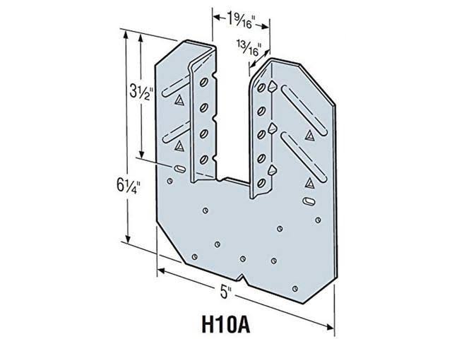 Galvanized Hurricane Tie V71199