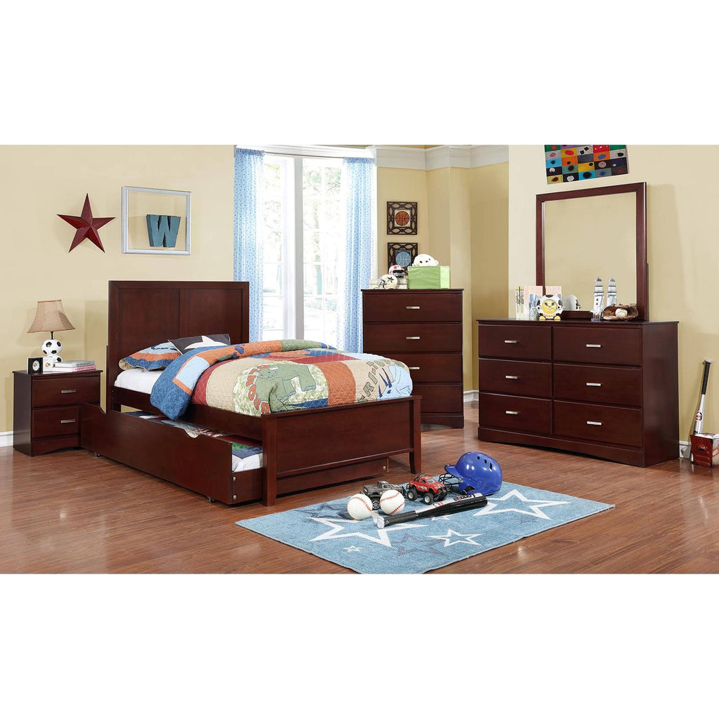 Twin Solid Wood Panel Bed T272838