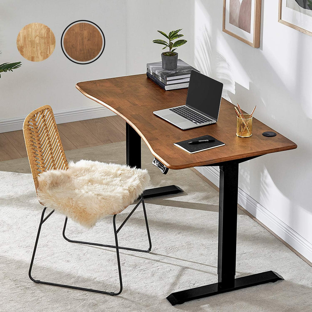 Solid Wood Electric Height Adjustable Standing Desk with 3 Adjustable Memory Setting G405286