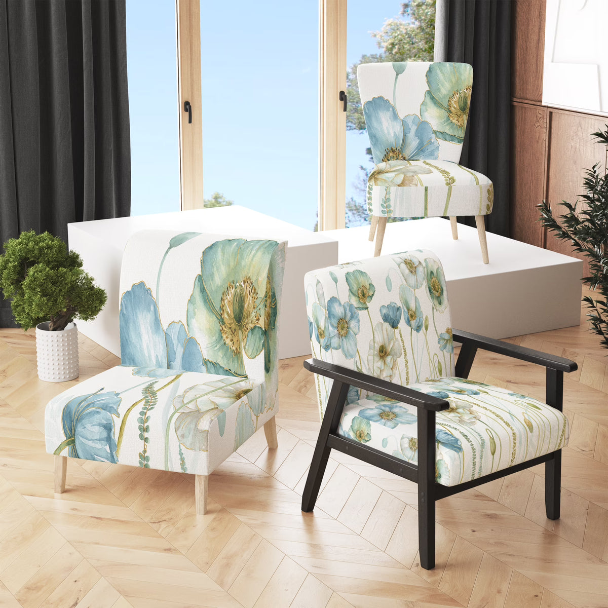 Upholstered Traditional Accent Chair E3316