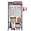 3-Tier Heavy Duty Wire Garment Rack with Wheels F6824