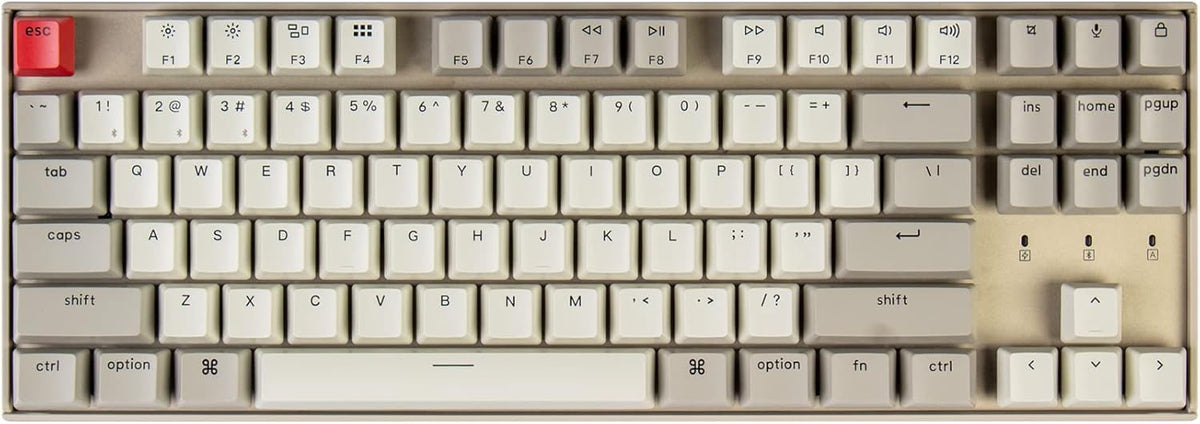 87 Keys Tenkeyless Wireless Bluetooth Mechanical Keyboard with Brown Switch R50232