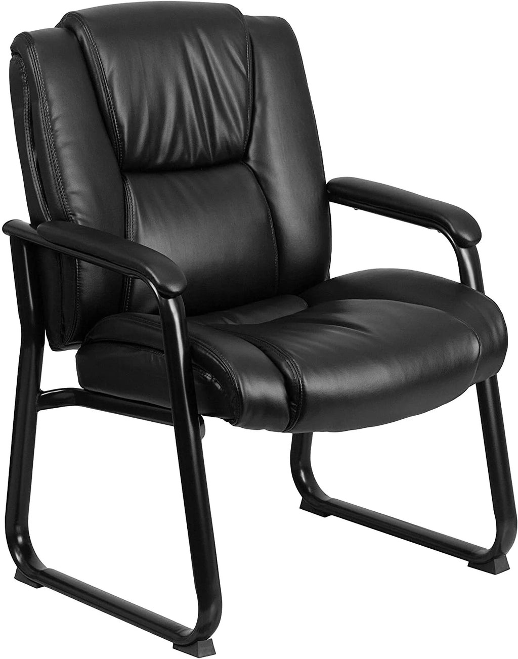 Black LeatherSoft Reception Chairs K314