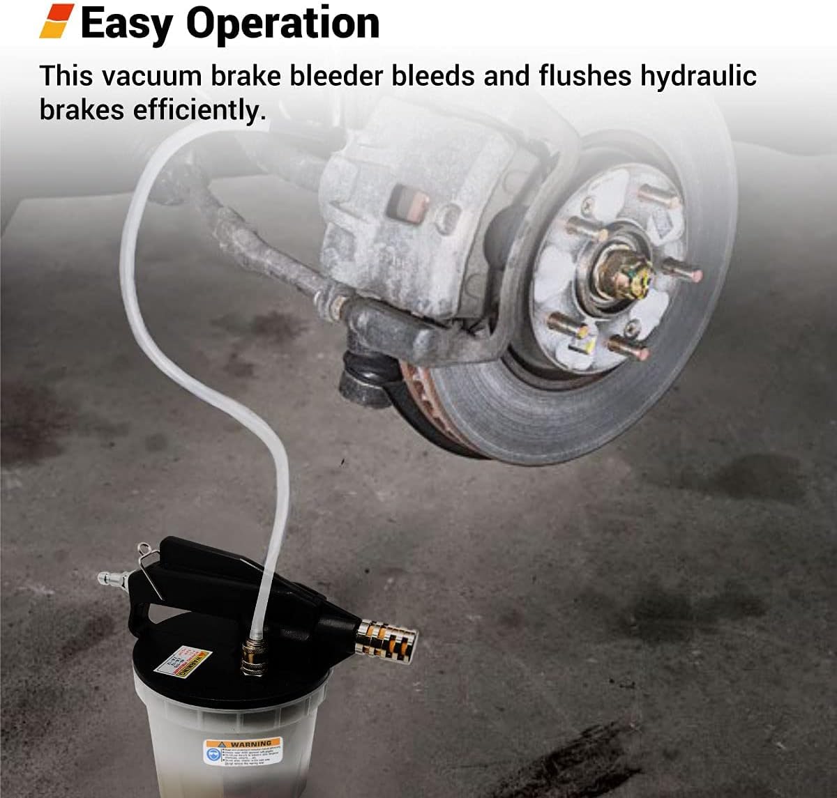 Pneumatic Vacuum Brake Bleeder Fluid Pump with Bleeding Hose B65209