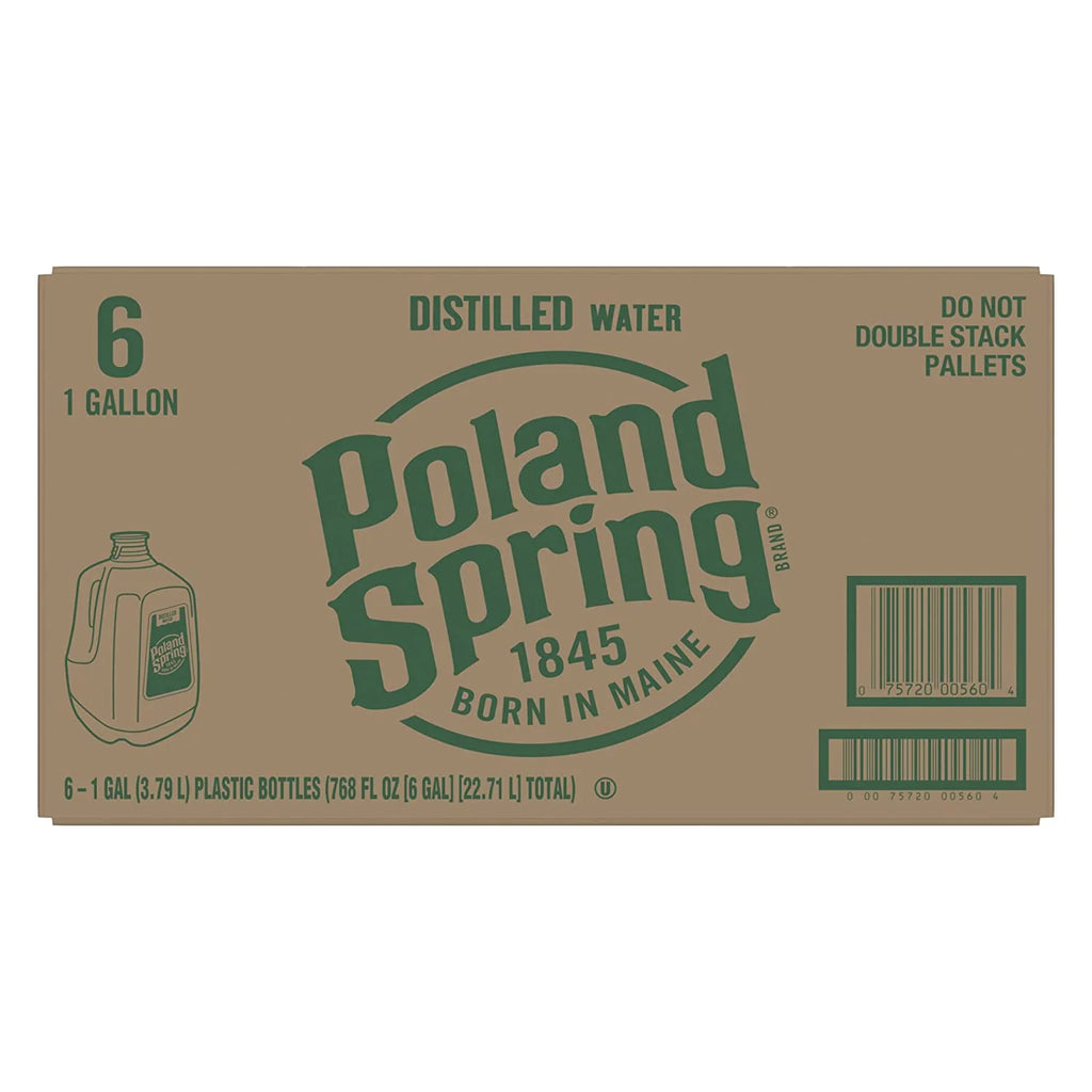 1 Gallon Poland Spring Distilled Water, 6 per case T127938