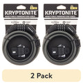 (2 pack) Resettable 12mm Combo Cable Bicycle Lock V77647