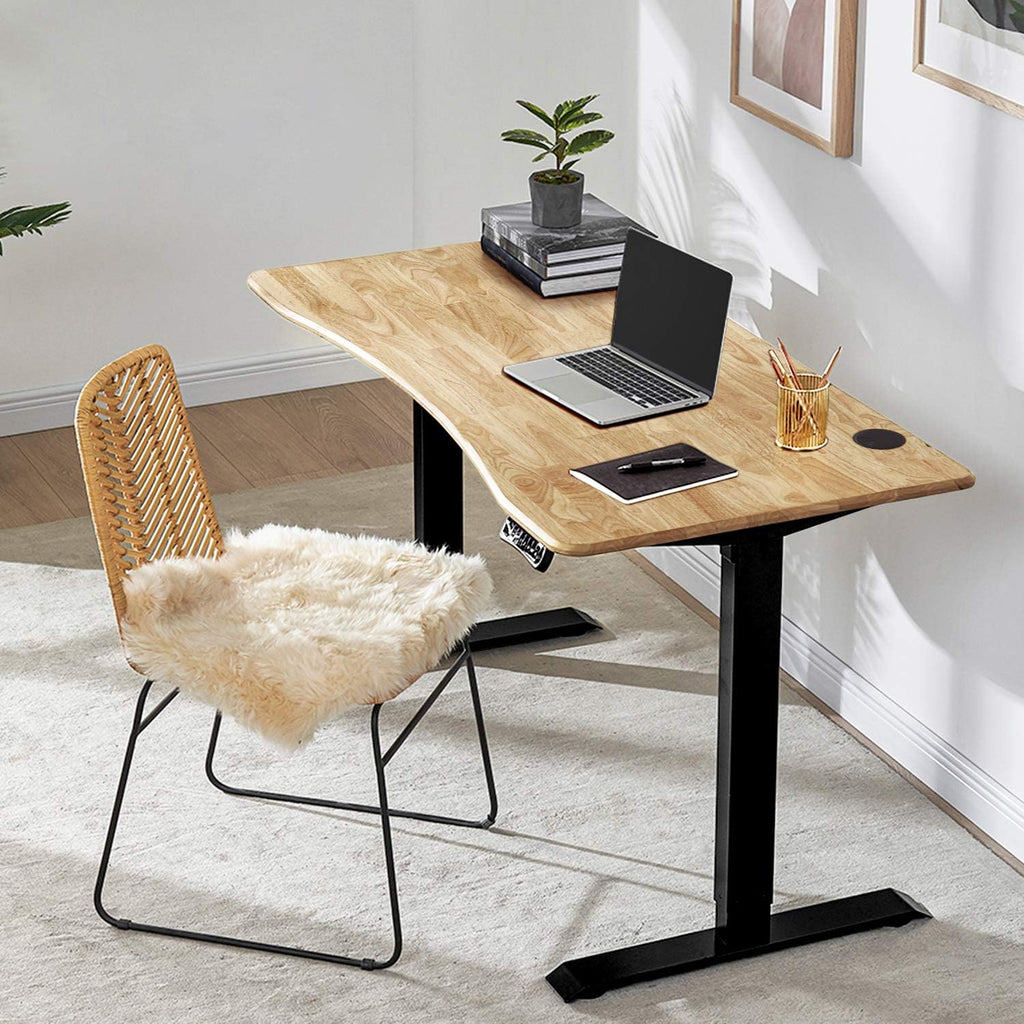 Solid Wood Electric Height Adjustable Standing Desk with 3 Adjustable Memory Setting G405286