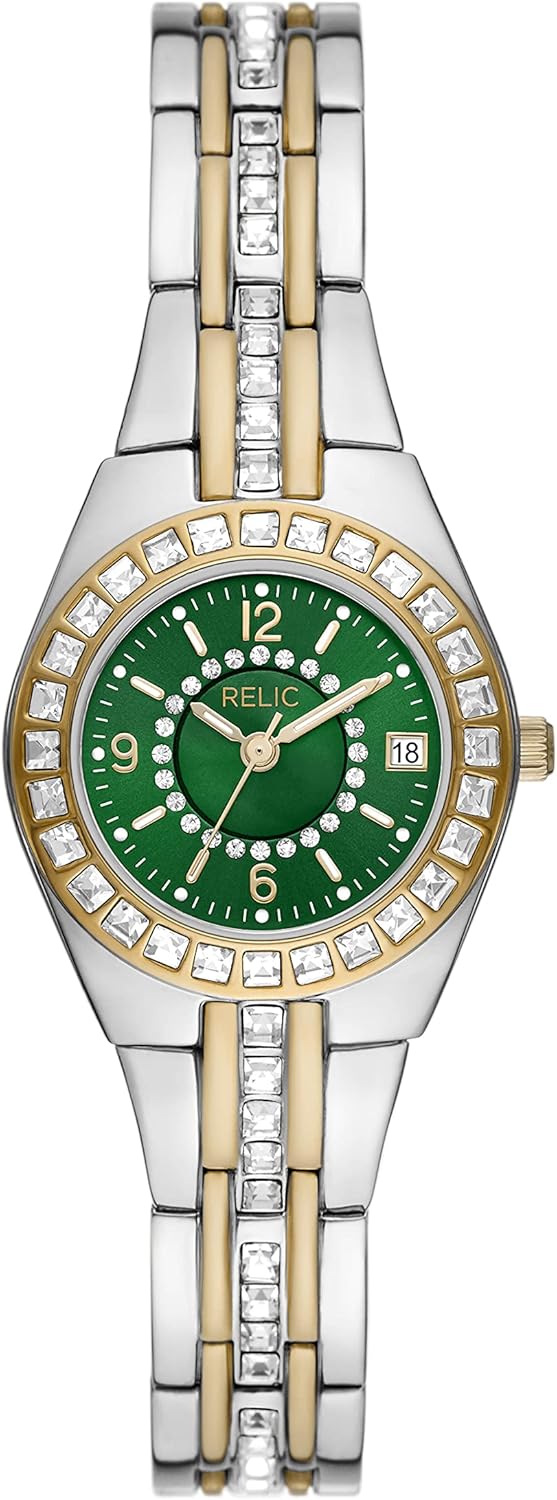 Silver and Gold Two-Tone Stainless Steel Bracelet Dress Watch M717061