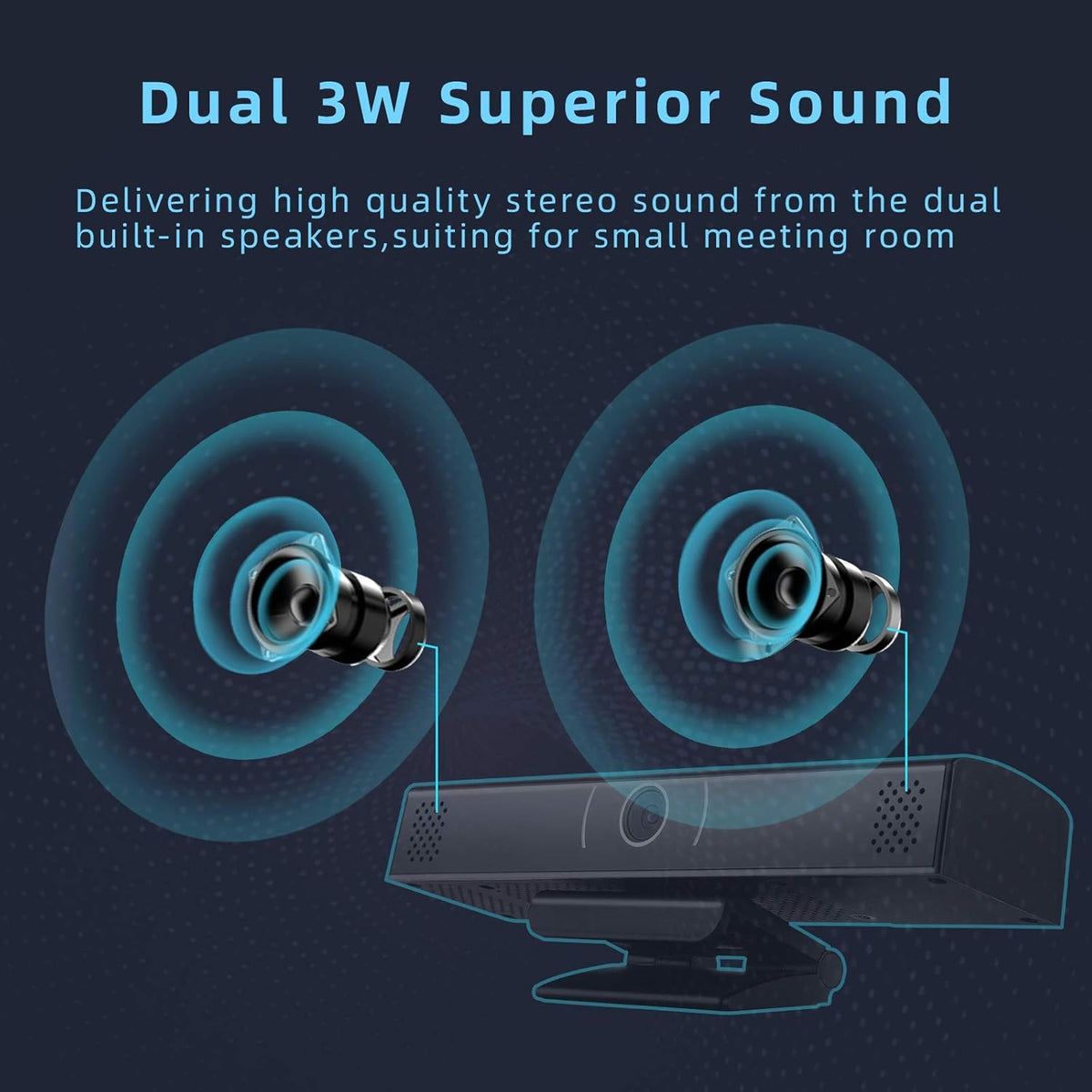 Webcam 1080p Full HD with Stereo Microphone, USB 2.0, Pack of 2 J431509