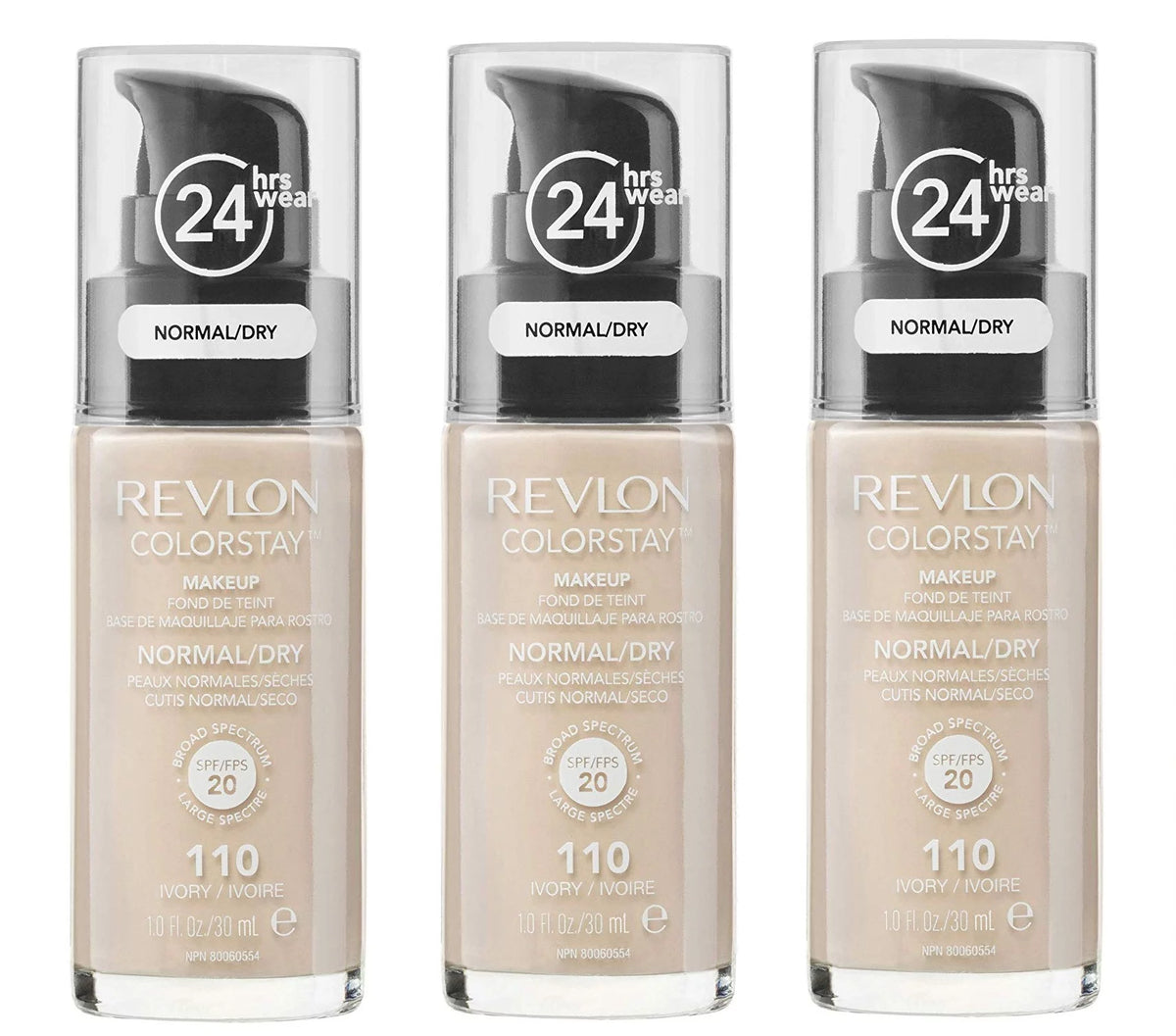 Pack of 3 #110 Ivory Makeup Foundation E575589