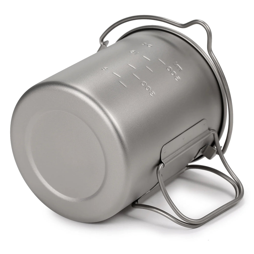 750ml Ultralight Camping Cooking Pot with Lid and Foldable Handle H3467