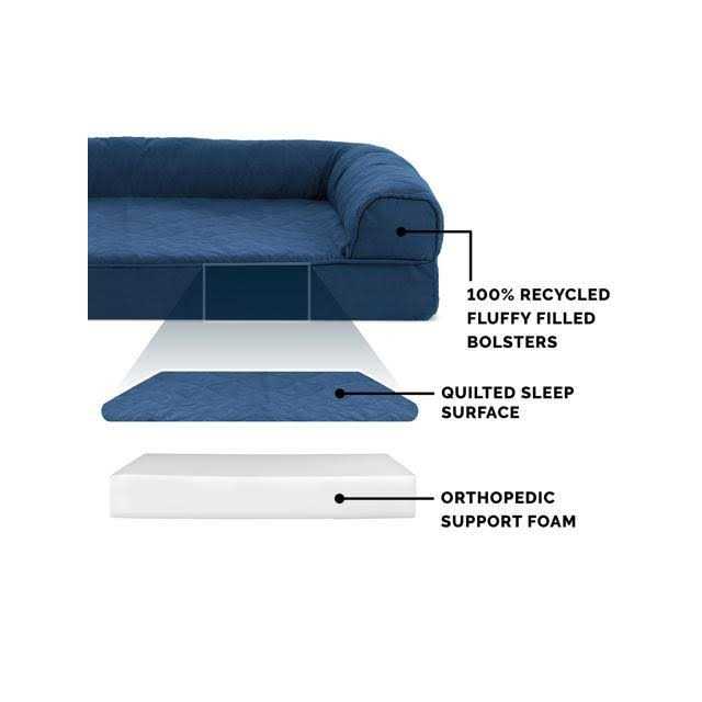 Quilted Orthopedic Sofa Pet Bed S606395