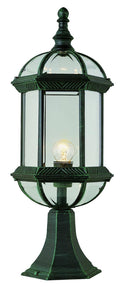 1 Light Post Lantern in Black A899