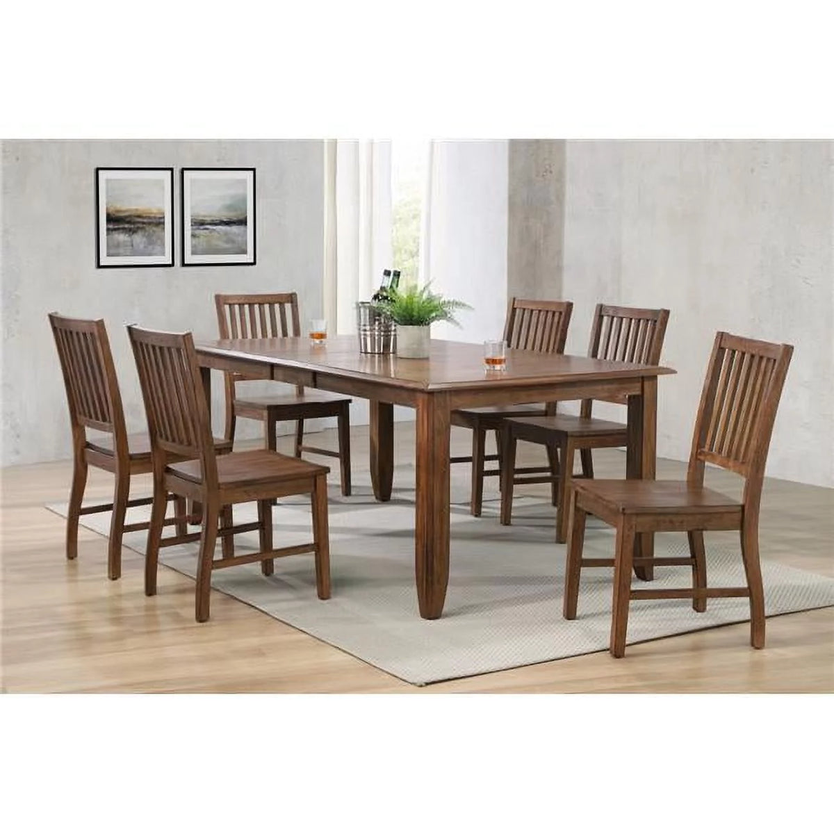 Extendable Wood Dining Set J823