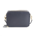 Blue Leather Crossbody Camera Bag K1447