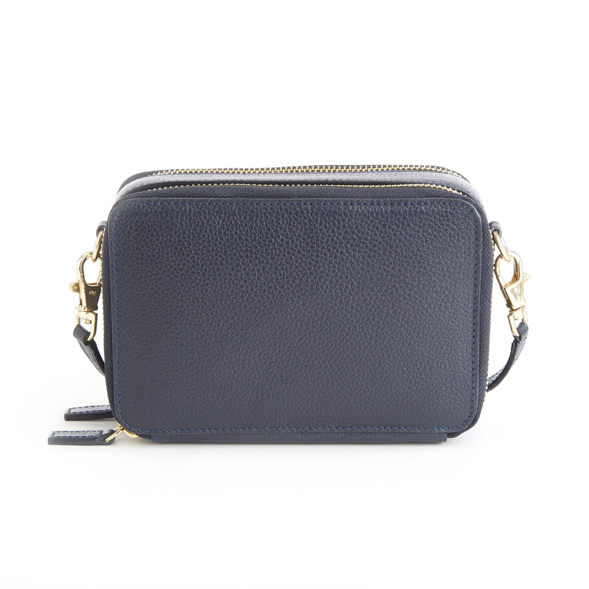 Blue Leather Crossbody Camera Bag K1447