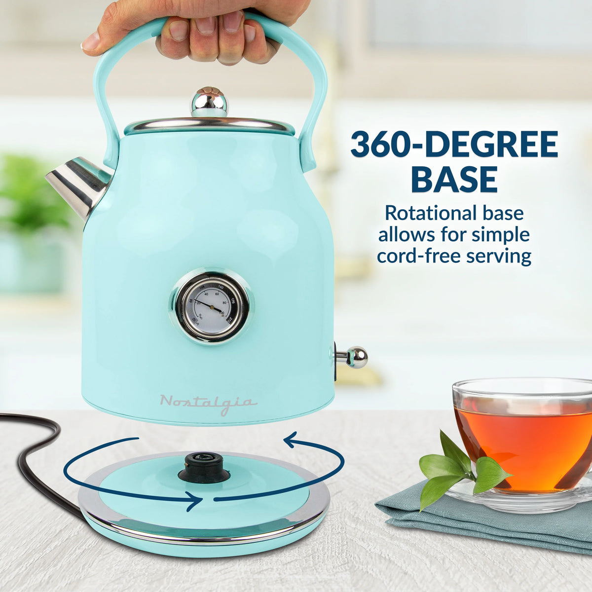 Stainless Steel Electric Tea and Water Kettle Q35855
