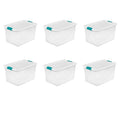 64 Quart Clear Latching Boxes - Case of 6 Y510953