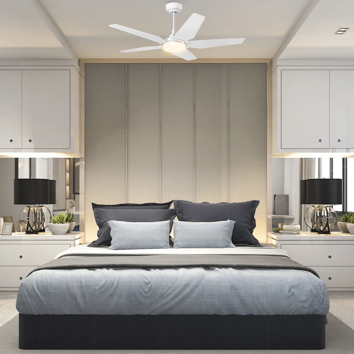 52-inch Indoor/Outdoor Smart Ceiling Fan with LED Light Kit & Remote I670