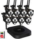 8CH 5MP NVR Security Camera System with 2TB HDD and 8PCS 3MP Outdoor Bullet Cameras O37267