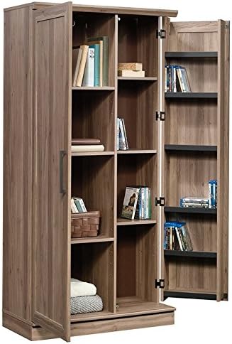35.36 W Storage Cabinet with Door and Shelves in Salt Oak Y46607