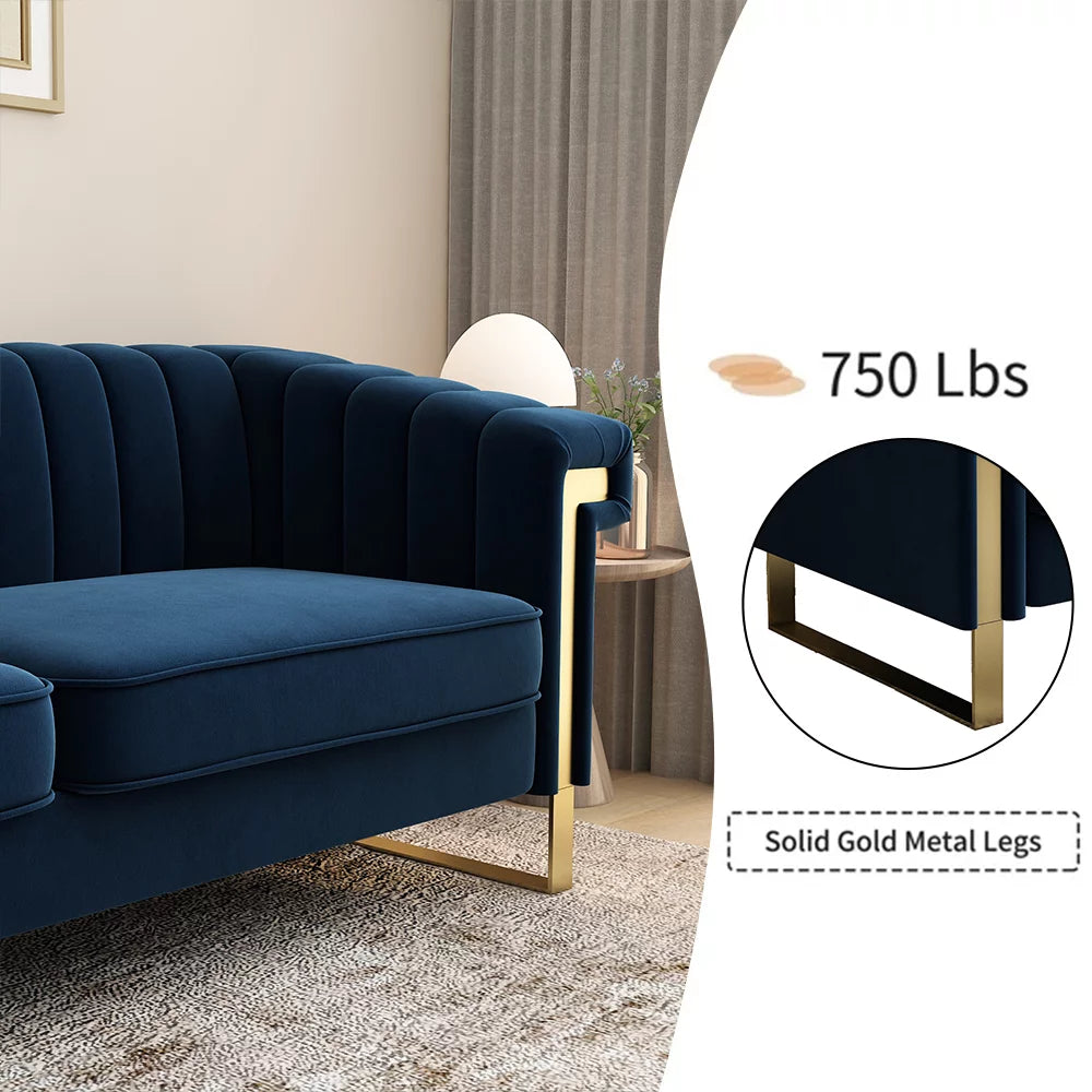 Velvet 3 Seater Sofa Couch R886