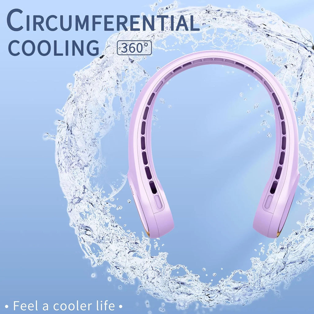 Portable Bladeless Neck Fan 5200mAh 3 Speeds W245