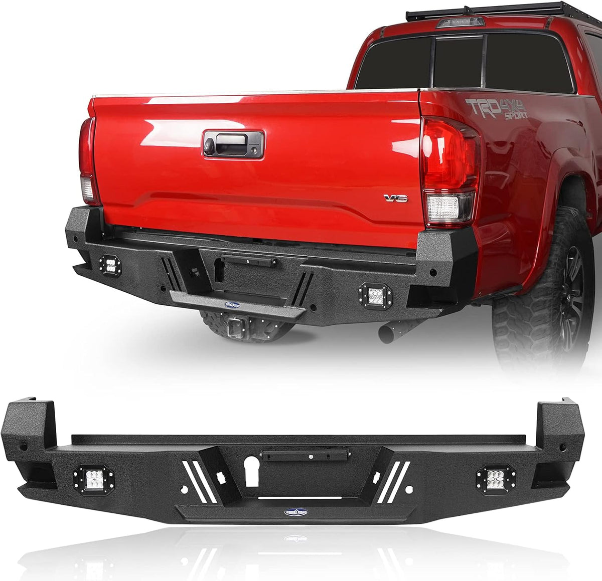 Tacoma Rear Step Bumper with 2 ×18W LED Floodlights P54916