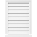 PVC Gable Vent with Brickmould D369