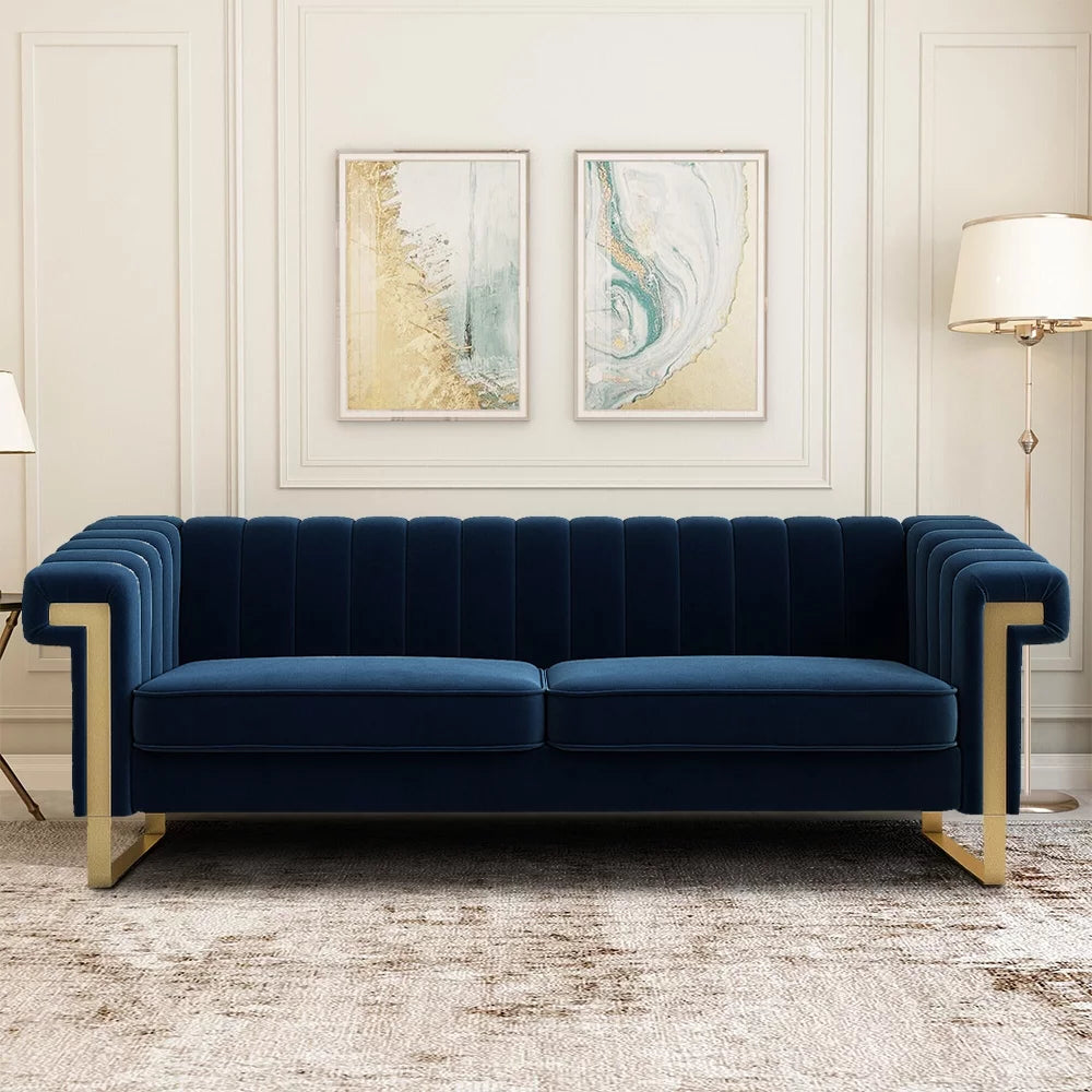 Velvet 3 Seater Sofa Couch R886