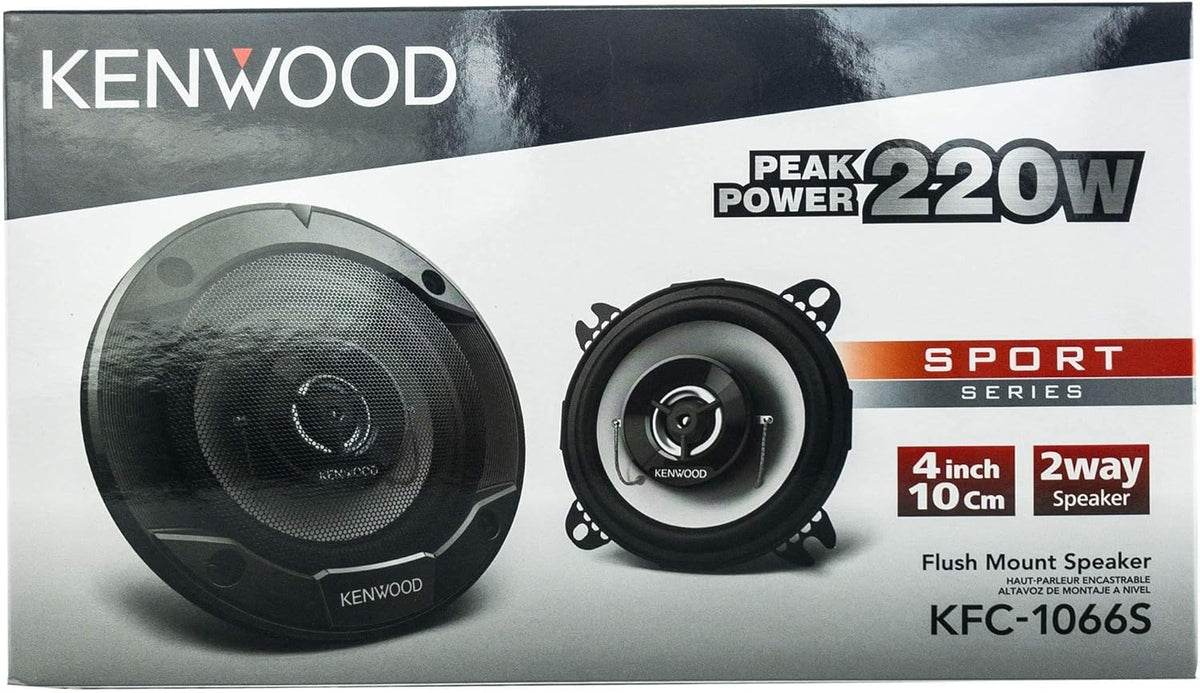 220 Watt 4-Inch Coaxial 2 Way Car Speaker (1 Set) Pack of 2 U503