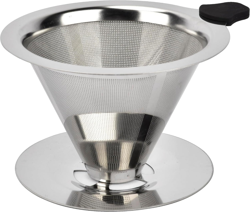 Stainless Steel Pour Over Coffee Dripper for 1-2 Cup J464824
