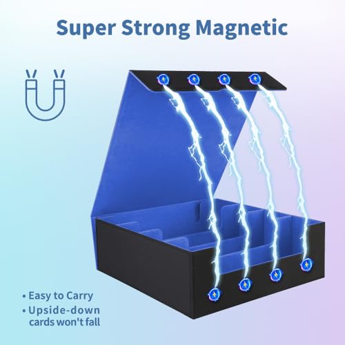 Trading Card Storage Box 4Rows, 3200+ Cards, with 24 Dividers & 4 Foam Stoppers C7690