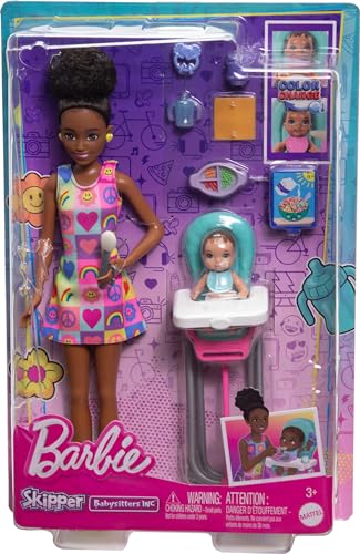 Barbie Skipper Doll & Playset with Accessories, Color-Change Toy K43014