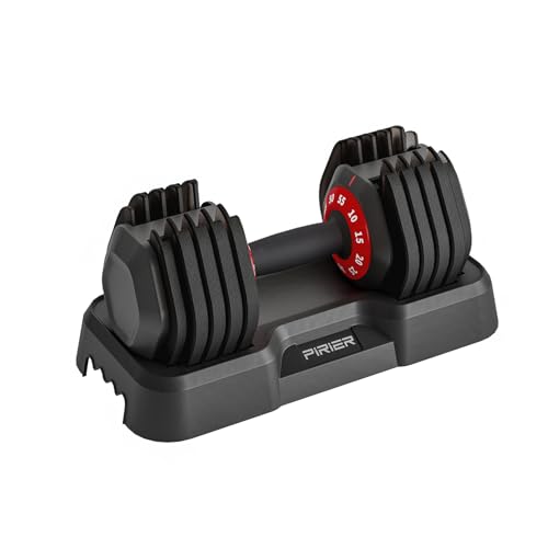 Adjustable Dumbbell 55LB Single Dumbbell Weight with Anti-Slip Metal Handle N7573