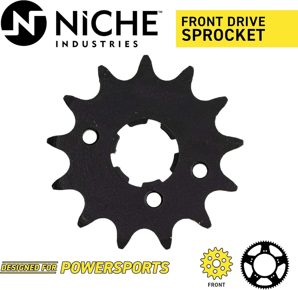 Drive Sprocket Chain Combo 13 Tooth 42 Tooth 520NZ Standard 104 Links Pack of 2 J962409