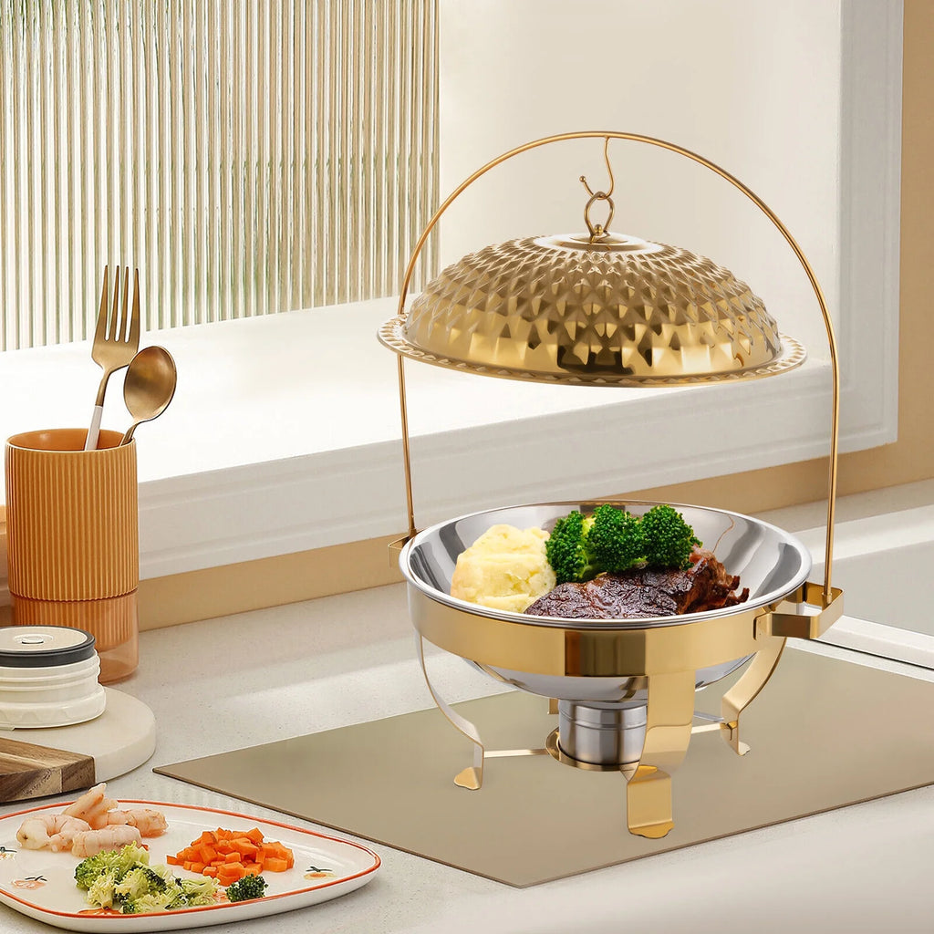6.3QT Countertop Round Stove with Hanging Lid W8945