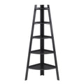 Black 5-Tier Corner Ladder Display Shelves Z190625