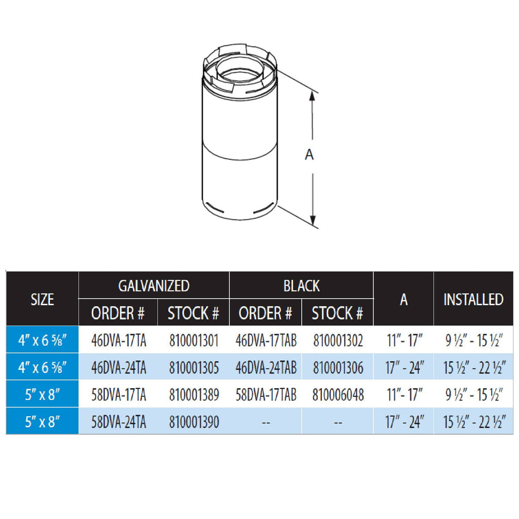 Adjustable Pipe Y546