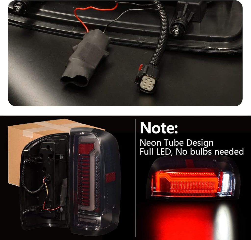 Smoked Lens LED Tail Lights Assembly S264