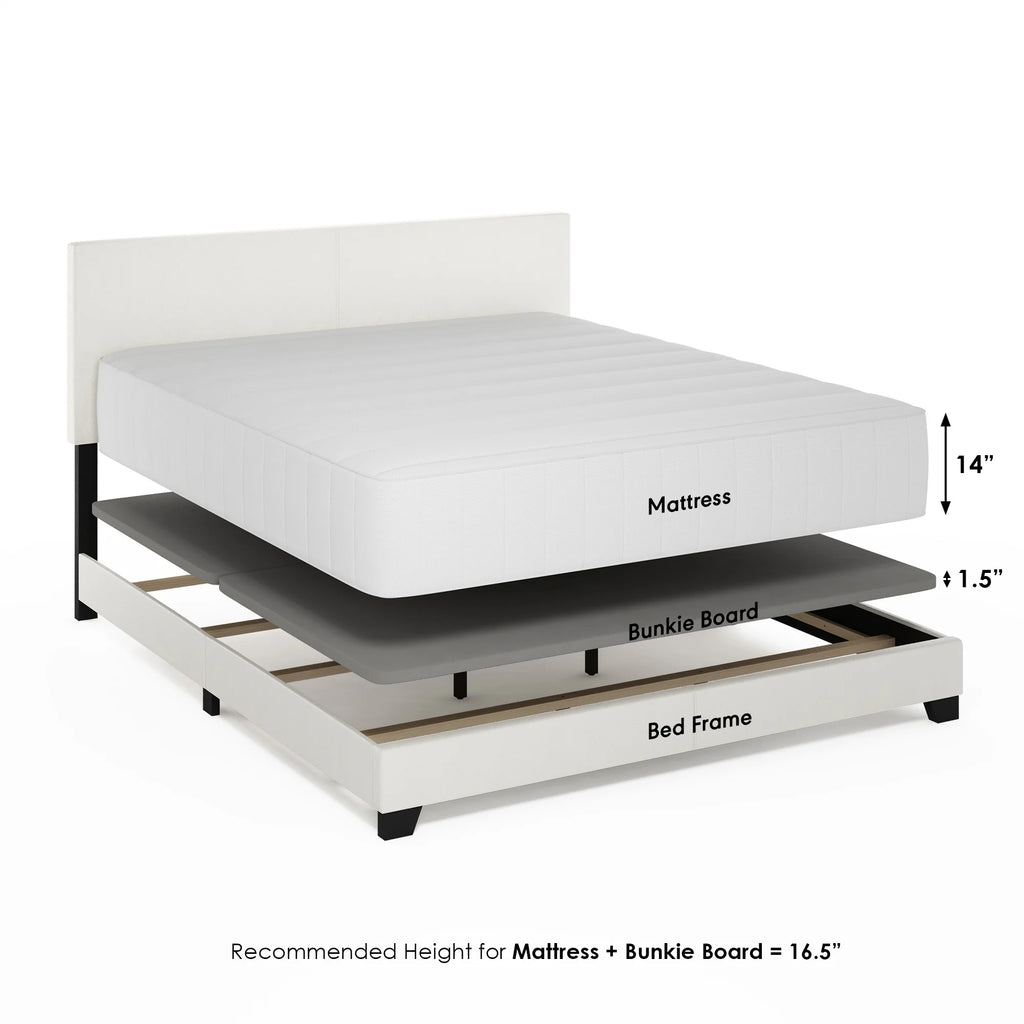 Black PU Leather Twin XL Upholstered Bed Frame G295537