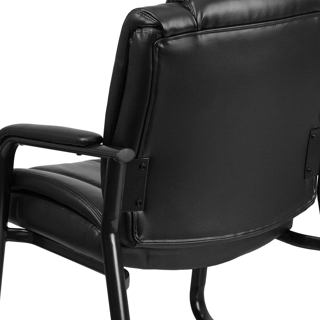 Black LeatherSoft Reception Chairs K314