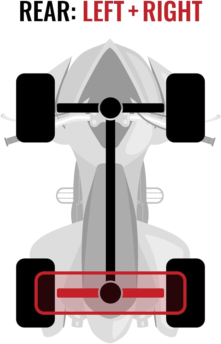 Rear Left Right Axles Pair for Can-Am Maverick 1000 4X4 V61180