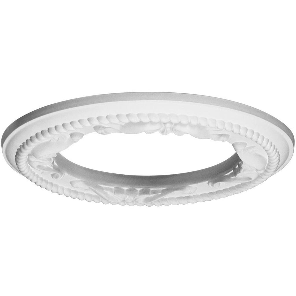 Roped Ceiling Medallion, Hand-Painted Polished Copper V117015