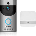 Wireless WiFi Doorbell Security Camera with Chime, Cloud Storage, Two-Way Talk, Night Vision, Rechargeable Batteries Pack of 2 S794