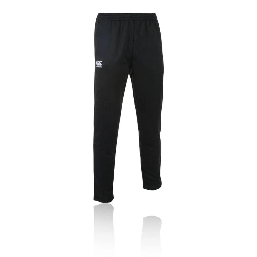 Black Stretch Tapered Poly Knit Pant O4677