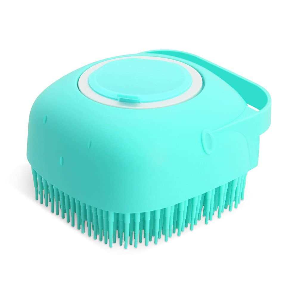 Pet Grooming Bath Massage Brush with Soap Dispenser U2871
