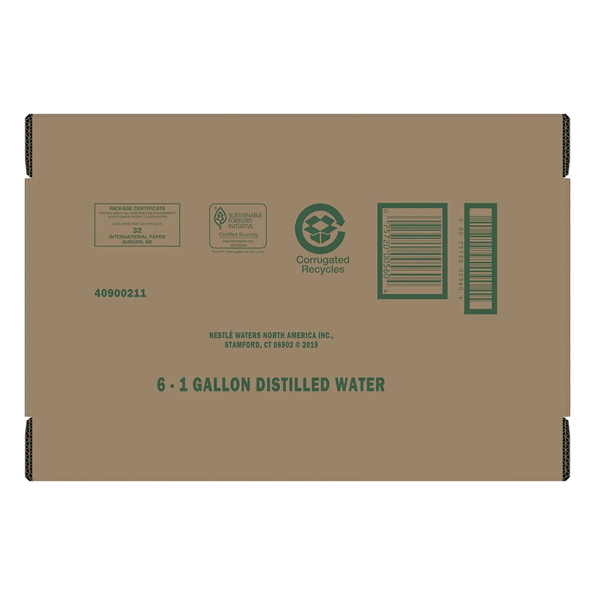 1 Gallon Poland Spring Distilled Water, 6 per case T127938